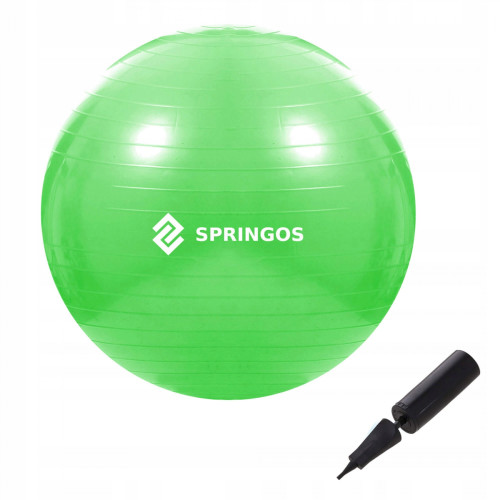 Фитбол  Springos 65 cm Anti-Burst FB0007 Green - фото №3